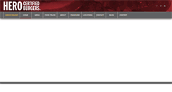 Desktop Screenshot of heroburgers.com
