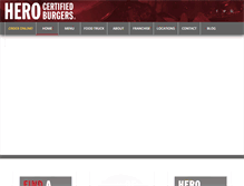 Tablet Screenshot of heroburgers.com